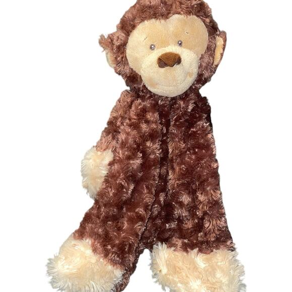 Baby Ganz Lovey Plush Flat A Pat Monkey Security Blanket Stuffed Animal 17” - Picture 3 of 13